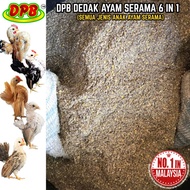 [5KG] DPB DEDAK ANAK AYAM SERAMA 6 IN 1 (Campuran Dedak Goldcoin, Bijian dan Vitamin)