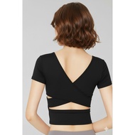 Crop top emitop women's gym clothes fitness clothes gym zumba aerobic yoga yoga top pilates top spor
