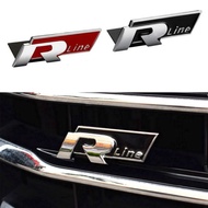 New upgrade New 3D R-line Metal Front Grille Car Sticker Badge For VW Passat B5 B6 B7 Golf 6