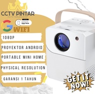 Proyektor 5g Wifi 2+16GB Android 9.0os Mini Portable Home Projector LCD Display Built-in Speaker