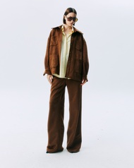 NICHP : Meteora Collection : Bridget pant กางเกงหนังกลับทรงกระบอก สวมใส่ได้ทุกเพศ (Pre-order 3-4 Wee