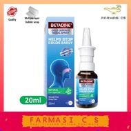 BETADINE Cold Defence Nasal Spray 20ml EXP:04/2025 [Betadine]