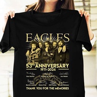 Vintage Eagles Band 53Rd Anniversary Signature T-Shirt For Men Men's Sports top t shirt