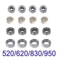 10Pcs 520/620/830/950 Bearing 5 6mm Guide Roller Bearings for Tamiya Mini 4WD RC Car Spare Parts 2*6