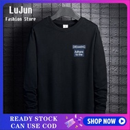 FAWORK Kasual Sweatshirt untuk Lelaki Fesyen Lelaki Sukan T-Shirt Musim Luruh Musim Kapas Kapas Lela
