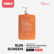 We Are Feel Good Inc.: Sensitive Sunscreen Lotion SPF50+ โลชั่นกันแดดสูตรอ่อนโยน SPF50+ ขนาด 400ml