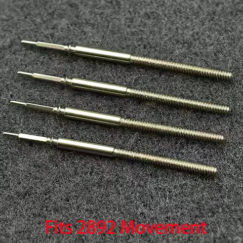 2/4PCS 2892 Stainless Steel Crown Movement Crown Stem Fits 2892 Automatic Mechanical Movement Stem R