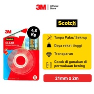 3M Scotch Mounting Tape Clear 3M-4010C 21mm x 2M / Maks 4.5 kg /
