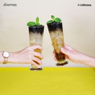 6PCS CITINOVA BAVARIA GLASS 400ML / HIGH GLASS / HIGHBALL GLASS / GIFT SOUVENIR GLASS CUP SET / CAFE