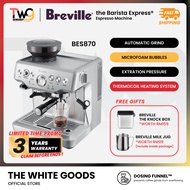 [FREE SHIPPING + GIFT] Breville BES870 Barista Express Espresso Machine (FREE KNOCK BOX and Milk Jug