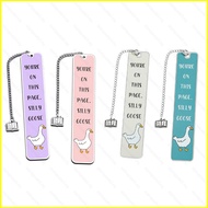 Cartoon Silly Goose Stainless Steels Bookmark Chain Graduation Season Gift For Friends Teacher
