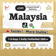Malaysia eSIM UMobile Ultimate 1-8Days Unlimited Data | Instant Email Delivery | High-Speed Malaysia