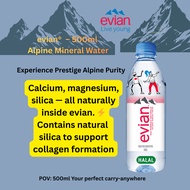 Evian Mineral Water 500ml x 6/12 bottles (France Alpine)