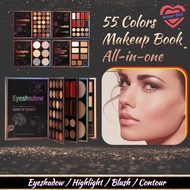 <4ever Girl>Multi-functional Makeup Book All-in-one Makeup Plate Eyeshadow/Highlight/Blush/Contour