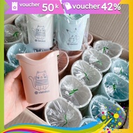 (verified) COMBO of 5 Brush Cups, national plastic toothbrush cups (6370)
