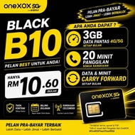 (XOX B10) - SIMKAD ONEXOX 3GB | 20 MINIT | CARRY FORWARD | PERCUMA SIM | PILIH /KEKAL NOMBOR
