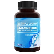 Complex Magnesium Capsules 90 Capsules Triple Magnesium Complex (Magnesium Malate + Magnesium Glycin