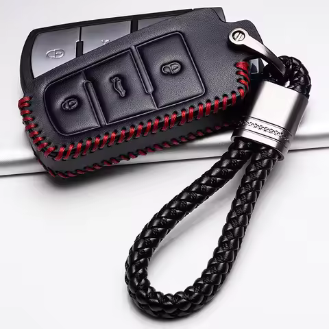 Leather Remote Car Key Case key cover For Volkswagen VW Passat CC B6 B7 B7L CC R36 Maogotan B5 Passa