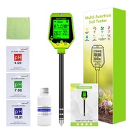 RCYAGO Soil EC moisture detector Nutrient moisture PH meter 6 in 1 digital liquid crystal soil detec