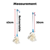 Microfiber Twist Mop - Wet Mop Head with Telescopic pole Dries 3Xs Faster Than Cotton String Mops Ma