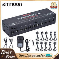 สถานีจ่ายไฟขนาดเล็ก 10 เอาต์พุตDCแยกสำหรับ 9V 12V 18Vกีตาร์เอฟเฟกต์พร้อมสายไฟสหราชอาณาจักรปลั๊กดำ
