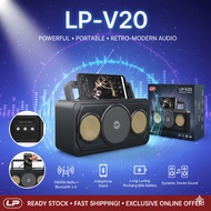 LP V20A Hi-Fi 360° Sound Bluetooth Speaker Portable Wireless Music Player with FM Radio USB Playback