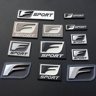 Lexus Sport Modified Car Stickers F Sport Metal Car Logo Ling Zhi Side Door Labeling Fender Tail Tag