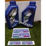 ESTREMO 4T ENGINE OIL ESTREMO SEMI / FULLY SYNTHETIC 10W40 15W50 10W50 10W60 FREE STIKER  FREE OIL F