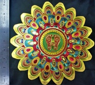 Satvik Lakshmi Charan Lakshmi feet Door Entrance  Diwali Decoration Items for Home Deepavali Stickers