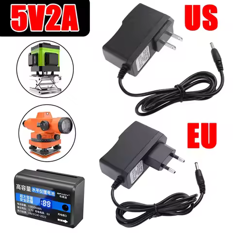 18650 Lithium Battery 5V2A EU/US Laser Infrared Level Charger Green Light Level Charger Plumb Line I
