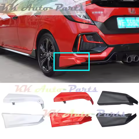 2pcs FRP Diffuser Rear Bumper Splitters Side Aprons Splitter Spoiler For Honda CIVIC 10TH FK7 FK8 Ha
