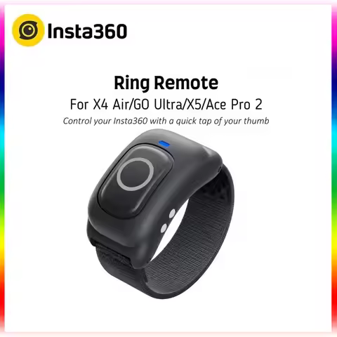 Insta360 Ring Remote 20m 66ft Mini Thumb Control IPX7 RC For Insta 360 GO Ultra X5 Ace Pro 2 X4 Air 