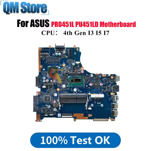 PU451LD Laptop Motherboard For ASUS VivoBook PU451L PU451LD PRO451L Notebook Mainboard With I3 I5 I7