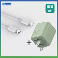 ZMI 紫米 30W GaN3 氮化鎵 Type-C 單孔充電器 HA719 + Type-C轉Type-C 60W 數據線 綠