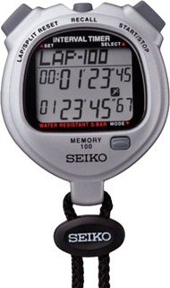 Stopwatch Seiko S23603P Digital 100 Lap Memory - Stop Watch Seiko