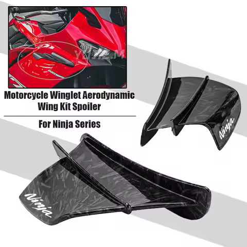 For KAWASAKI NINJA 300 400 650 Z900 Z1400 ZX-10R ZX-25R H2 Motorcycle Fairing Side Winglet Aerodynam