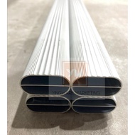 4 feet Oval aluminium pipe rod rail for hanging cabinet wardrobe closet