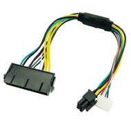 LeFix Power Supply Cable Adapter ATX 24Pin 24 Pin Female to 6Pin 6-Pin Male Mini 6Pin Connector 12 I