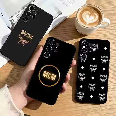 MCM-Mode Creation M-Munich Phone Case For Samsung S25,S24,S21,S22,S23,S30,Ultra,S20,Plus,Fe,Lite,Not