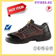 D&amp;D Steel Toe Safety Shoes Brown 7818