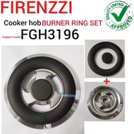 Firenzzi Cooker Hob Burner Ring Set FGH3196 / FGH3096 (Burner Base + Burner Ring + Inner Cap)