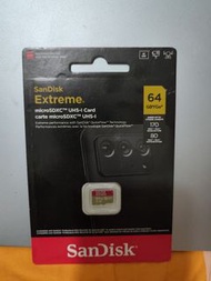 SanDisk Extreme microSDXC UHS-I 64GB 記憶卡