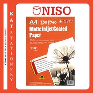 Niso A4 INKJET COATED PAPER 110GSM-100S