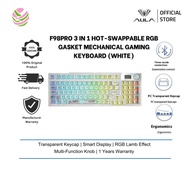 AULA F98 Pro Gaming  Mechanical keyboard 2.4G/BT/Type-C  95Keys White (Crystal Switch)
