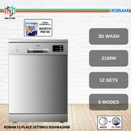 Robam W602W Freestanding Dishwasher 60cm 12 Place Settings 6 Modes 12 Setting W602S BOS024 Pencuci P