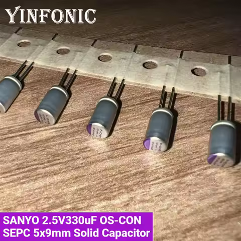 20/100/200Pcs SANYO 330uF/2.5V OS-CON SEPC 5x9mm Super Low ESR 2.5V330uF For Motherboard/VGA Solid C
