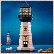 [HelleryabMY] Lighthouse Night Light Novelty Snow Globe for Home Entryway Kids Bedroom