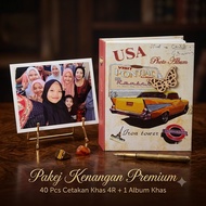 photo size 4r 40 pcs + album