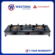Hanabishi GGS300 Three Burner Gas Stove