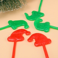 [Wholesale] Mini Christmas Hat Wall Toy / Elastic Telescopic Adhesive Toy / TPR Soft Rubber Christmas Hat Sticky Toy / Christmas Children'S Fun Decompression Gift